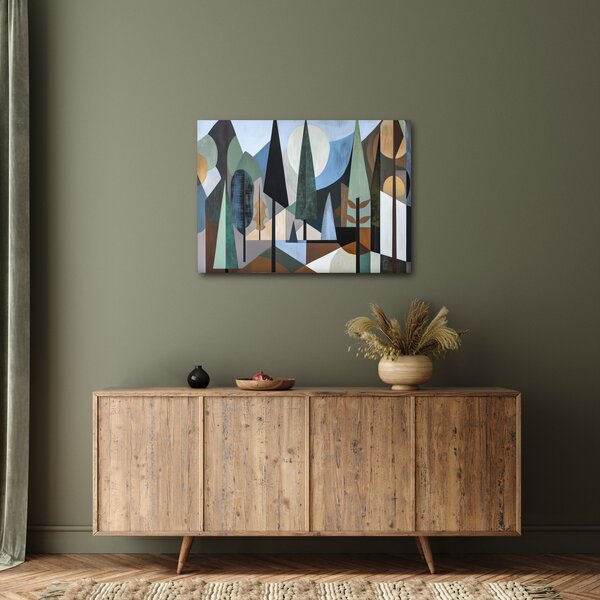 Obraz - Prírodná geometrická abstrakcia II. (70x50 cm)