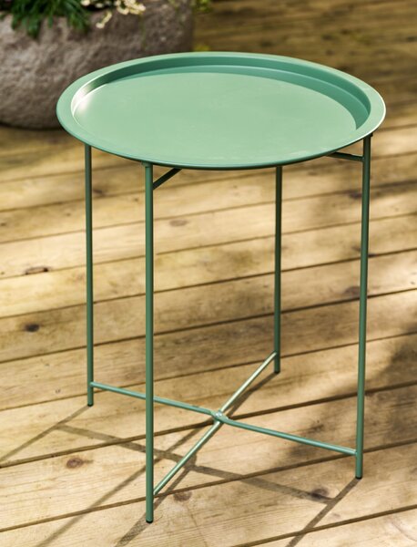 Skladací zahradný stolík Thistle Green Ø 46 cm