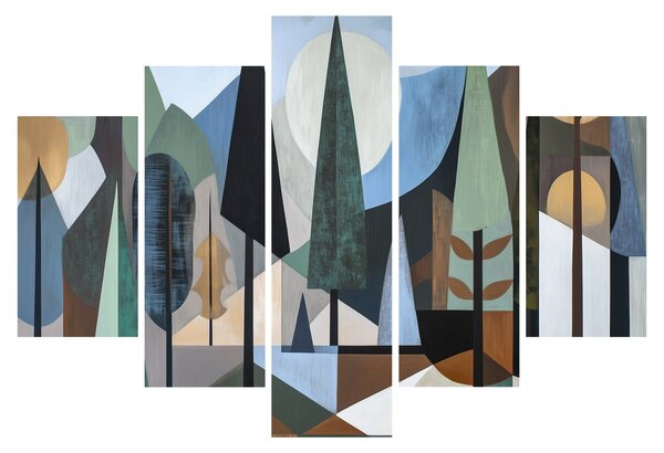 Obraz - Prírodná geometrická abstrakcia II. (150x105 cm)
