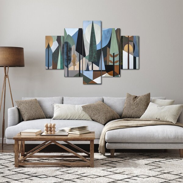 Obraz - Prírodná geometrická abstrakcia II. (150x105 cm)