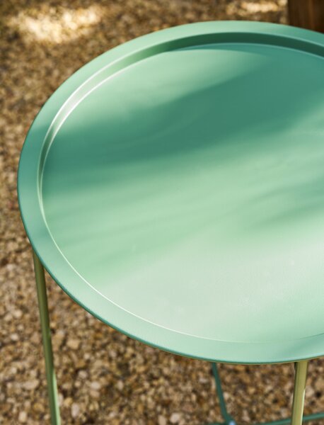 Skladací zahradný stolík Thistle Green Ø 46 cm