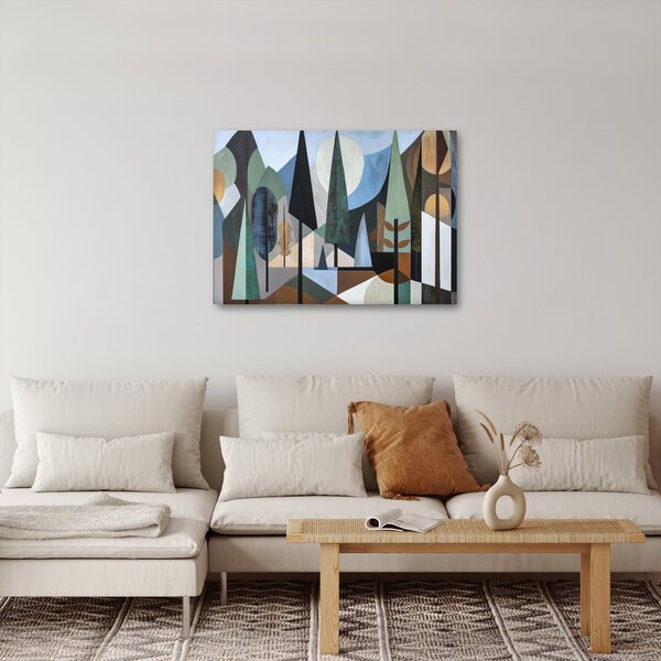 Obraz - Prírodná geometrická abstrakcia II. (70x50 cm)