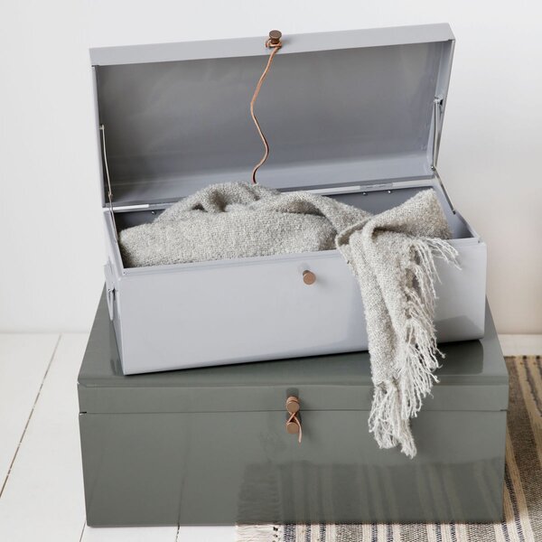 MUZZA ÚLOŽNÝ BOX SUITCASE SIVÝ A ZELENÝ 2KS