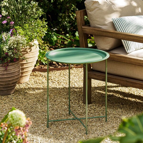 Skladací zahradný stolík Thistle Green Ø 46 cm