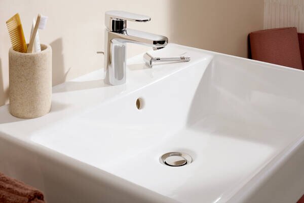 Hansgrohe Xanuia Q - Umývadlo na stenu 600x480 mm s otvorom pre batériu a prepadom, biela 60133450