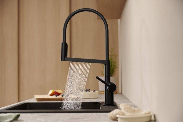 Hansgrohe Talis Select M54 - Páková kuchynská batéria Semi-Pro, 3jet, čierna matná 72861670