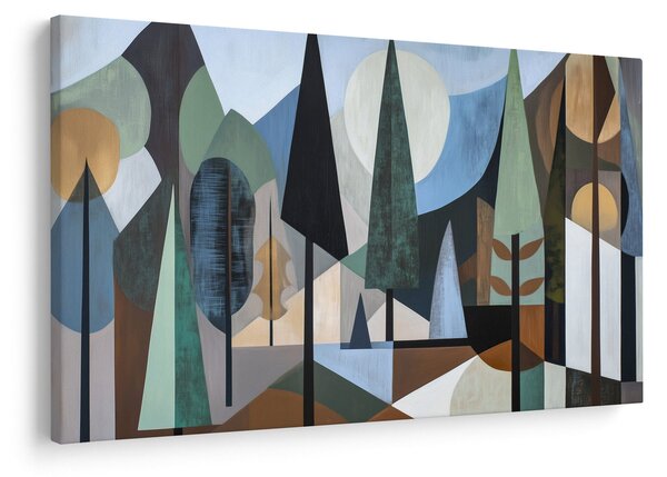 Obraz - Prírodná geometrická abstrakcia II. (90x60 cm)