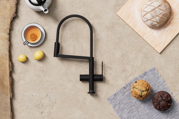 Hansgrohe Talis Select M54 - Páková kuchynská batéria Semi-Pro, 3jet, čierna matná 72861670