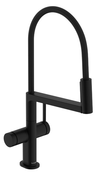 Hansgrohe Talis Select M54 - Páková kuchynská batéria Semi-Pro, 3jet, čierna matná 72861670
