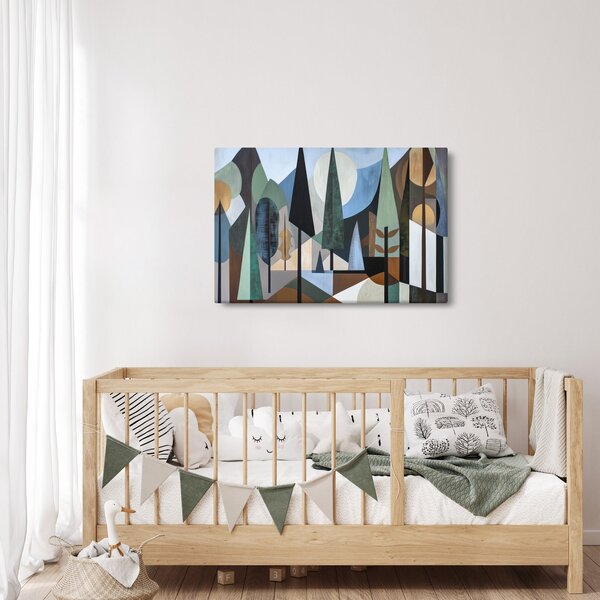Obraz - Prírodná geometrická abstrakcia II. (90x60 cm)