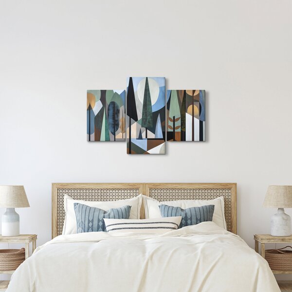 Obraz - Prírodná geometrická abstrakcia II. (90x60 cm)