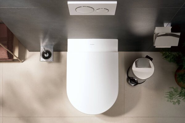 Hansgrohe EluPura Original S - Závesné WC s WC sedátkom, AquaChannel Flush, biela 60207450
