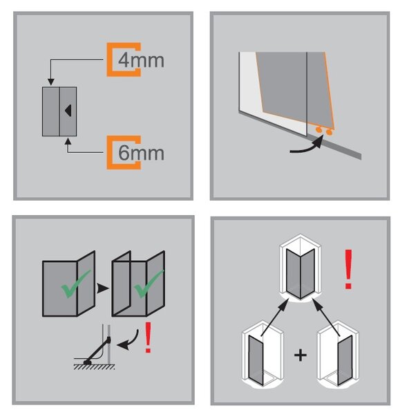 Hüppe Classics 2 EasyEntry - Posuvné dvere rohový vstup 2-dielny (1/2) 800x2000 mm, upevnenie vpravo, strieborná pololesklá, číre sklo s Anti-Plaque C25201.069.322