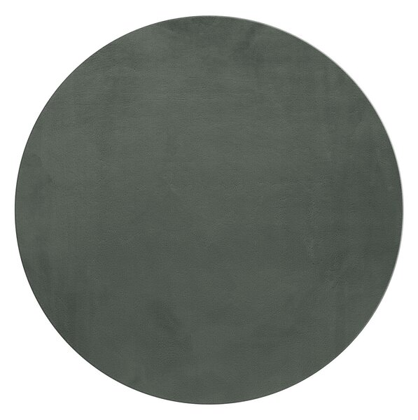 Ayyildiz, Kusový koberec Pouffy 5100 Green kruh, 120x120 (priemer) kruh, zelená, obývacia izba