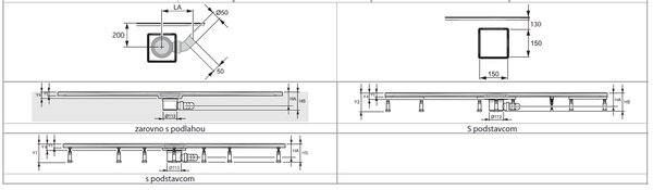 Hüppe EasyFlat - Sprchová vanička 1000x800 mm, biela EF0203.055