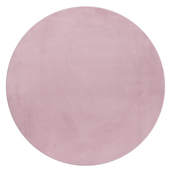 Ayyildiz , Kusový koberec Pouffy 5100 Rose kruh, 120x120 (priemer) kruh, ružová, obývacia izba