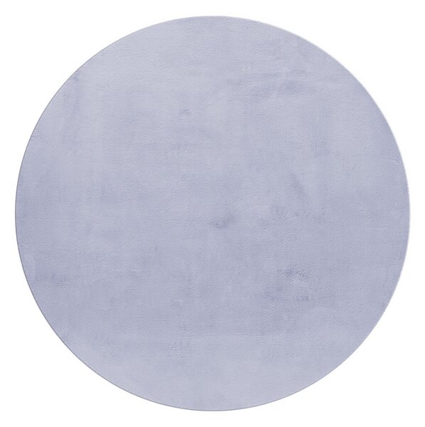 Ayyildiz , Kusový koberec Pouffy 5100 Silver kruh, 120x120 (priemer) kruh, šedá, obývacia izba