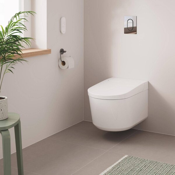 GROHE Sensia - Závesná sprchová toaleta + Rapid SLX Sada 4 v 1, alpská biela 36509SH0