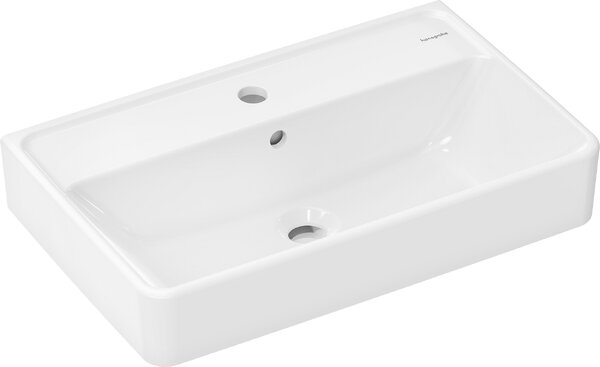 Hansgrohe Xanuia Q - Umývadlo Compact 600x370 mm, s prepadom, biela 60213450