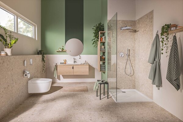 GROHE Sensia - Závesná sprchová toaleta + Rapid SLX Sada 4 v 1, alpská biela 36509SH0