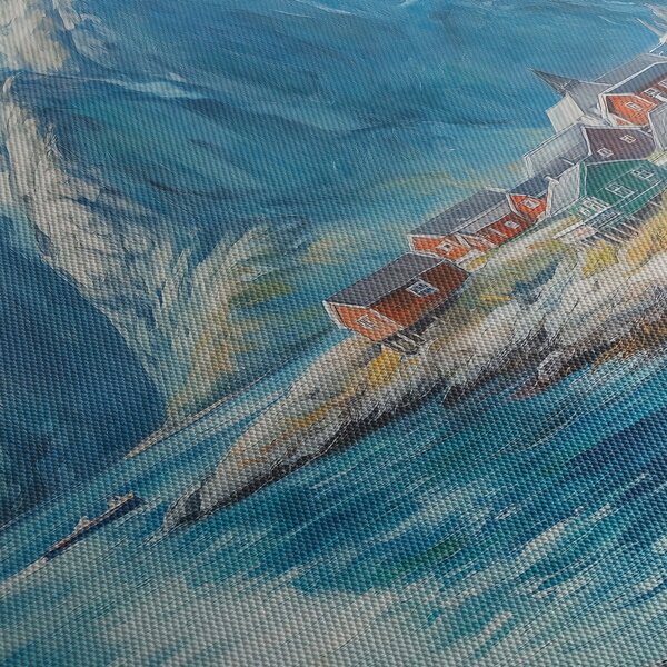 Obraz - Nórska dedinka (120x50 cm)