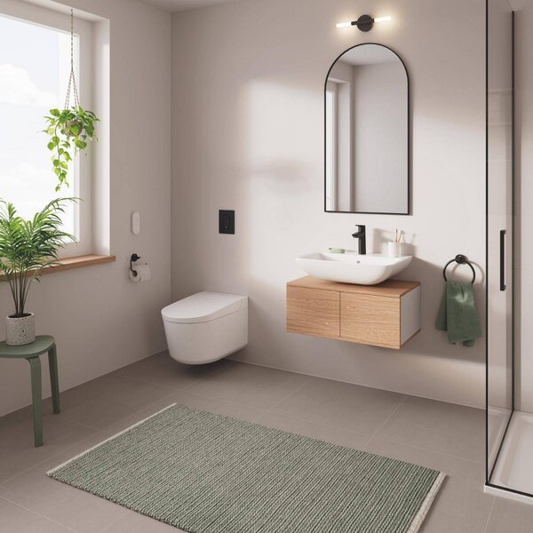 GROHE Sensia - Závesná sprchová toaleta + Rapid SLX Sada 4 v 1, alpská biela 36509SH0