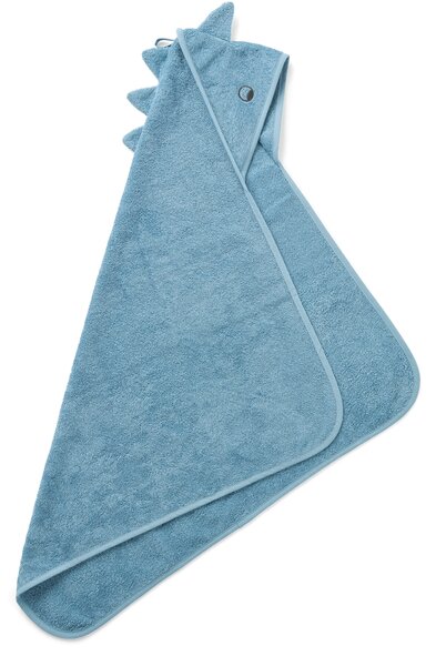 Detský uterák s kapucňou Albert Dino Beach Blue