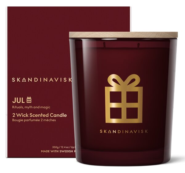 Vonná sviečka v skle JUL Gold (Vianoce) 350 g