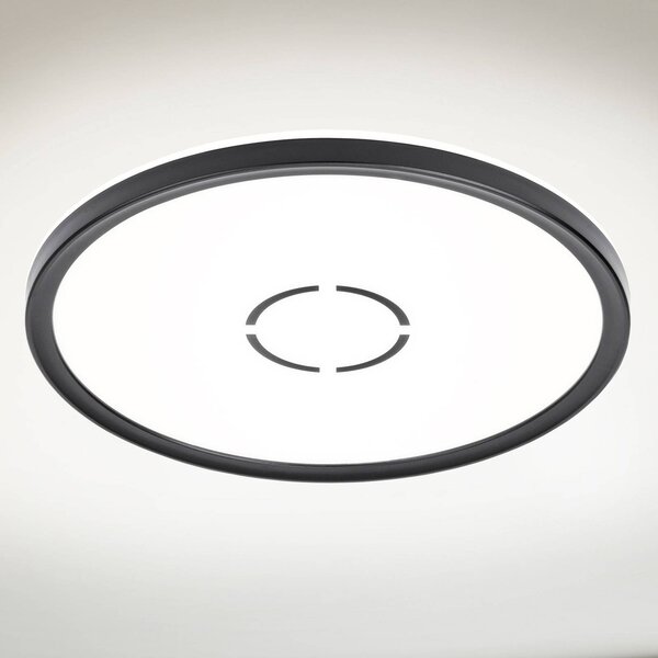 Stropné svietidlo LED zdarma, Ø 29 cm, čierne