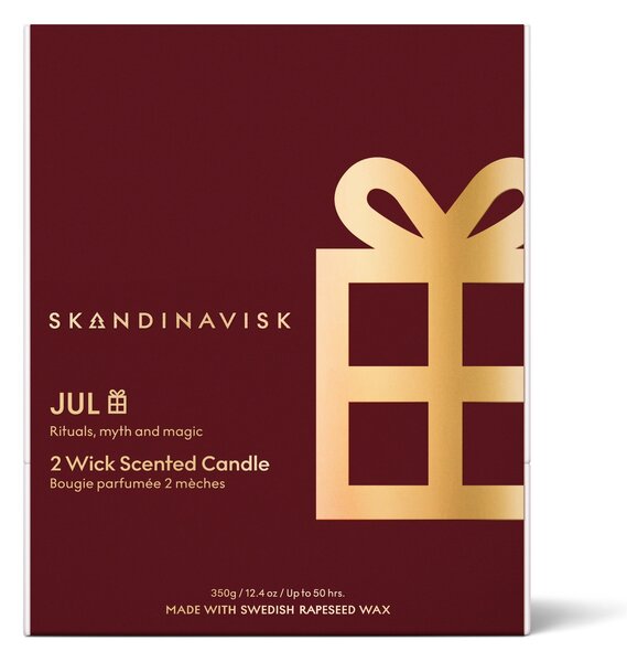Vonná sviečka v skle JUL Gold (Vianoce) 350 g