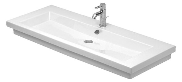 Duravit 2nd floor - Umývadlo do nábytku 1200x505 mm s prepadom, biela 0491120000
