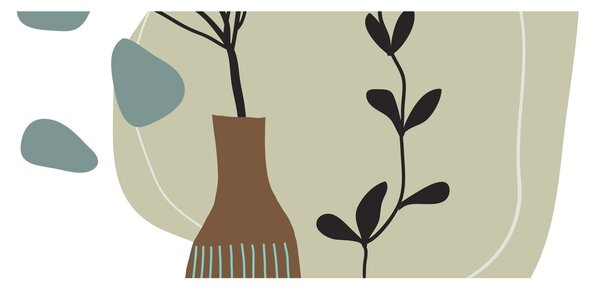 Obraz - Kvety vo váze N⁰2 (120x50 cm)