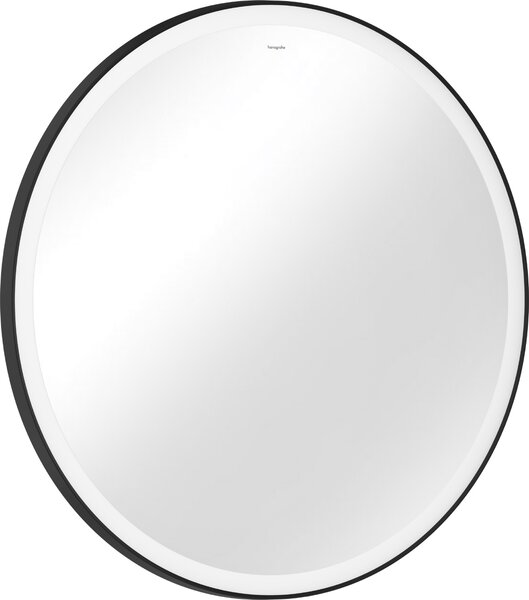 Hansgrohe Xarita Lite S - Okrúhle zrkadlo s LED osvetlením po obvode ⌀ 900 mm s infračerveným senzorom, čierna matná 54980670
