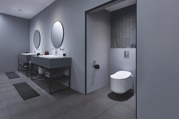 GROHE Sensia Arena - Závesné WC so sprchou, biela 39354SH1