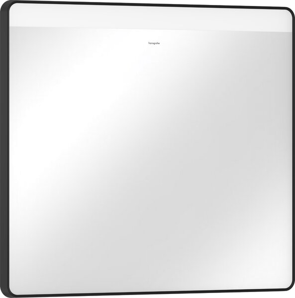 Hansgrohe Xarita Lite Q - Zrkadlo s horizontálnym LED osvetlením 700x800 mm s nástenným vypínačom, čierna matná 54958670