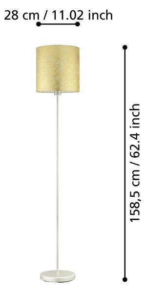 STOJACIA LAMPA, 28/158.5 cm Eglo - Online Only bytové doplnky, Online Only