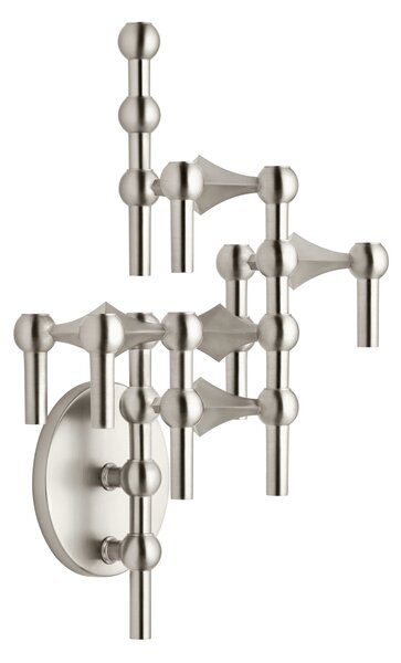 Nástenný držiak STOFF Nagel Brushed Chrome