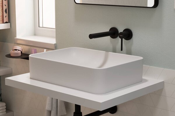 Hansgrohe Zesis S - 2-otvorová umývadlová batéria pod omietku 194 mm, čierna matná 74750670