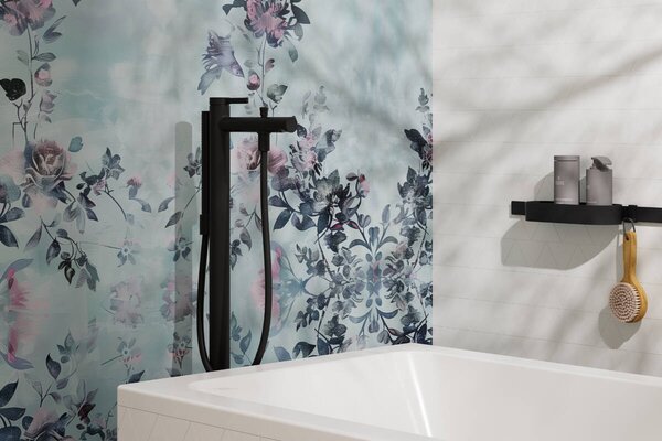 Hansgrohe Zesis S - Vaňová batéria na podlahu, čierna matná 74445670