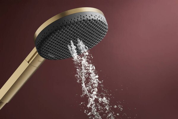 Hansgrohe Raindance Alive Select S - Ručná sprcha 125, 3jet, EcoSmart, kartáčovaný bronz 24511140