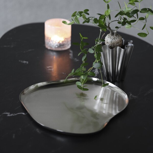 Dekoratívny podnos Osea Silver Finish 41 cm