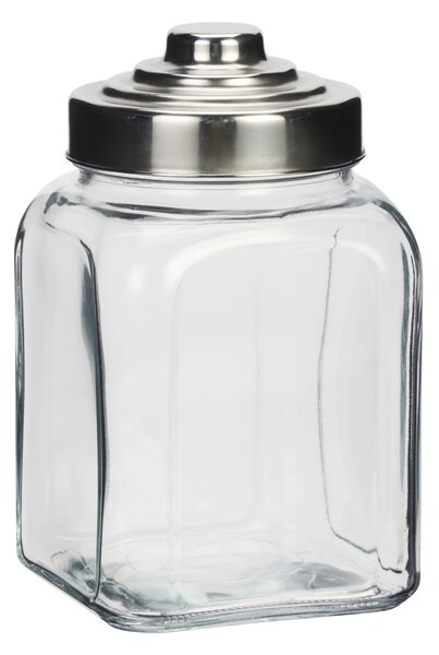 Sklenená nádoba Steel Lid 1400 ml