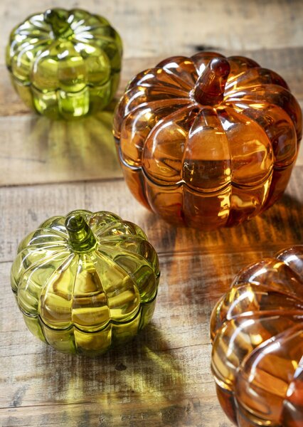 Sklenená nádoba Pumpkin – set 2 ks