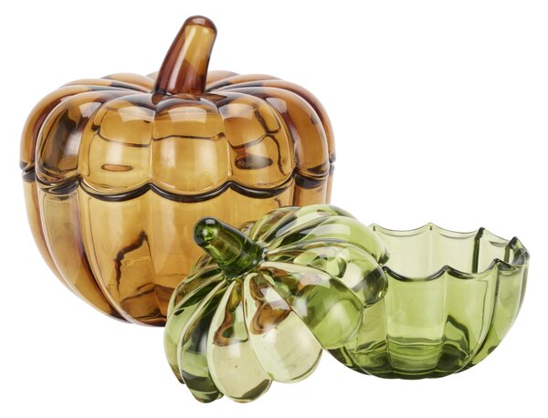 Sklenená nádoba Pumpkin – set 2 ks