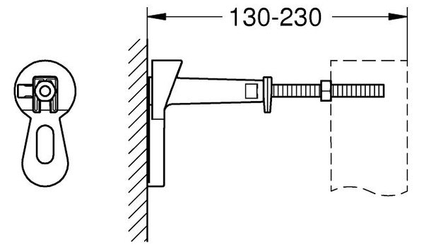 GROHE Rapid SL Projekt - Inštalačný systém pre WC, stavebná výška 1130 mm, uchýty, WC tlačidlo, chróm 38840000/set