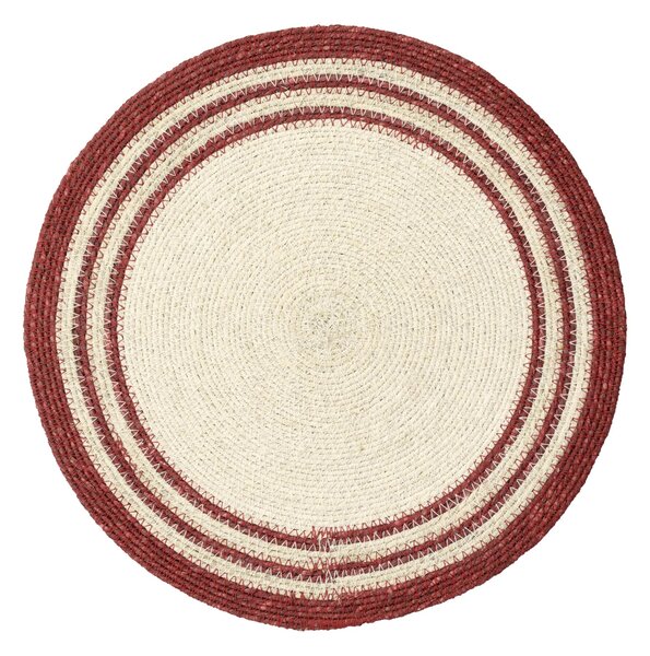 Prestieranie Seagrass Red/White Ø 35 cm