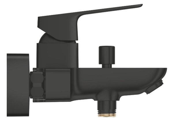 GROHE Cubeo Professional - Páková vaňová batéria na stenu, čierna matná 1018132430