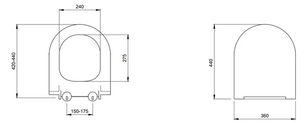 Bocchi V-Tondo - Závesné WC 545x360 mm Rimless + slim sedátko, SoftClose - SET, ľadovo modrá matná