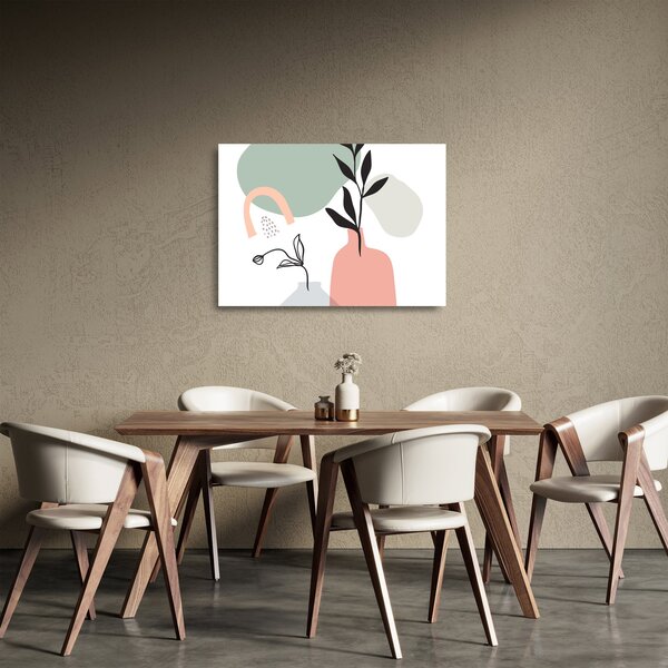 Sklenený obraz - Kvety vo váze N⁰3 (70x50 cm)