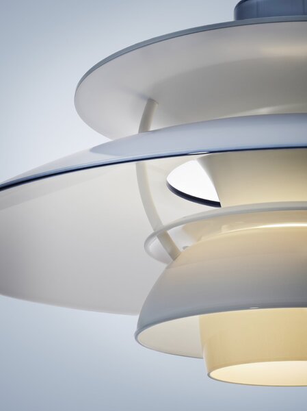 Závěsná lampa PH 5 Ø320 Opal Pale Blue